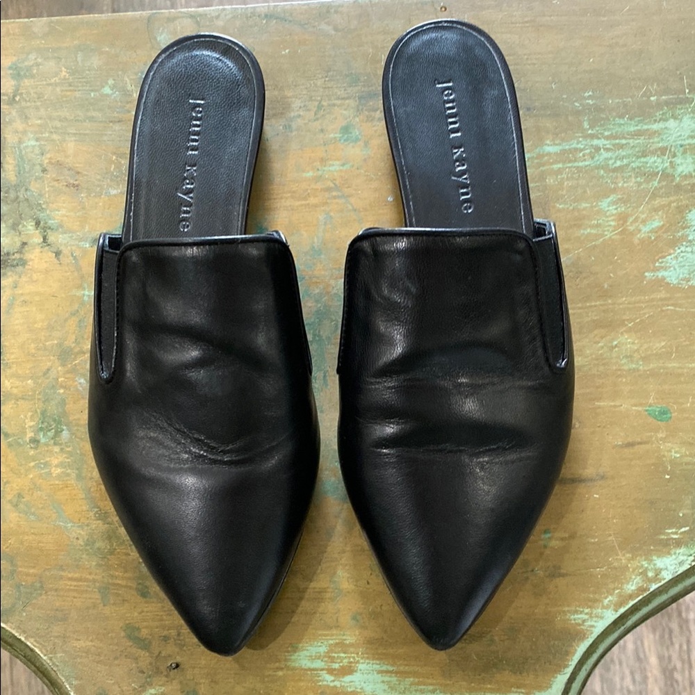 jenni kayne, Soft Black Leather Mule, Size 5 (35)
